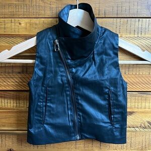 NUNUNU Unisex Baby Black Wax Vest